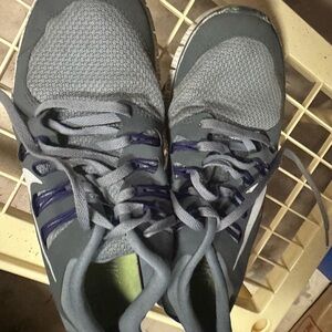 Nike Athletic Shoes in Gray‎ with Purple Highlights